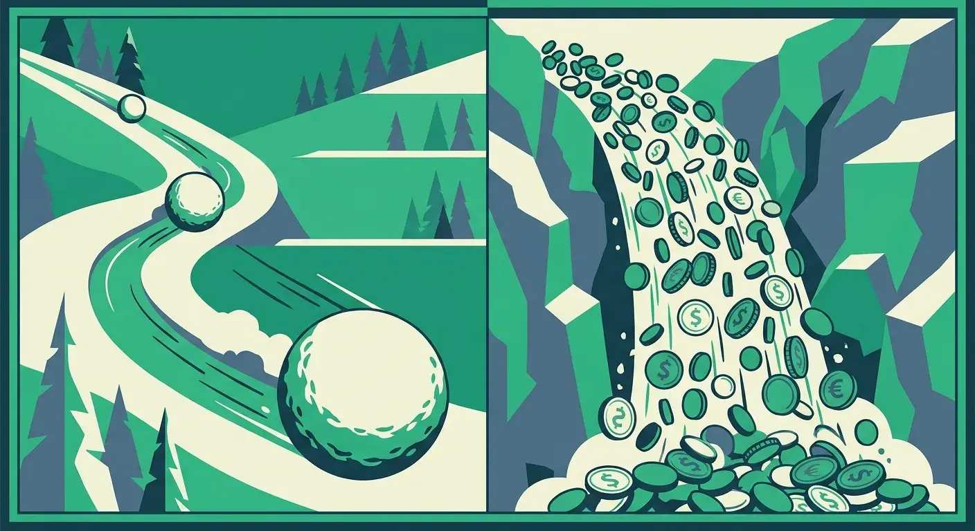 Debt snowball vs debt avalanche — two debt payoff strategies compared